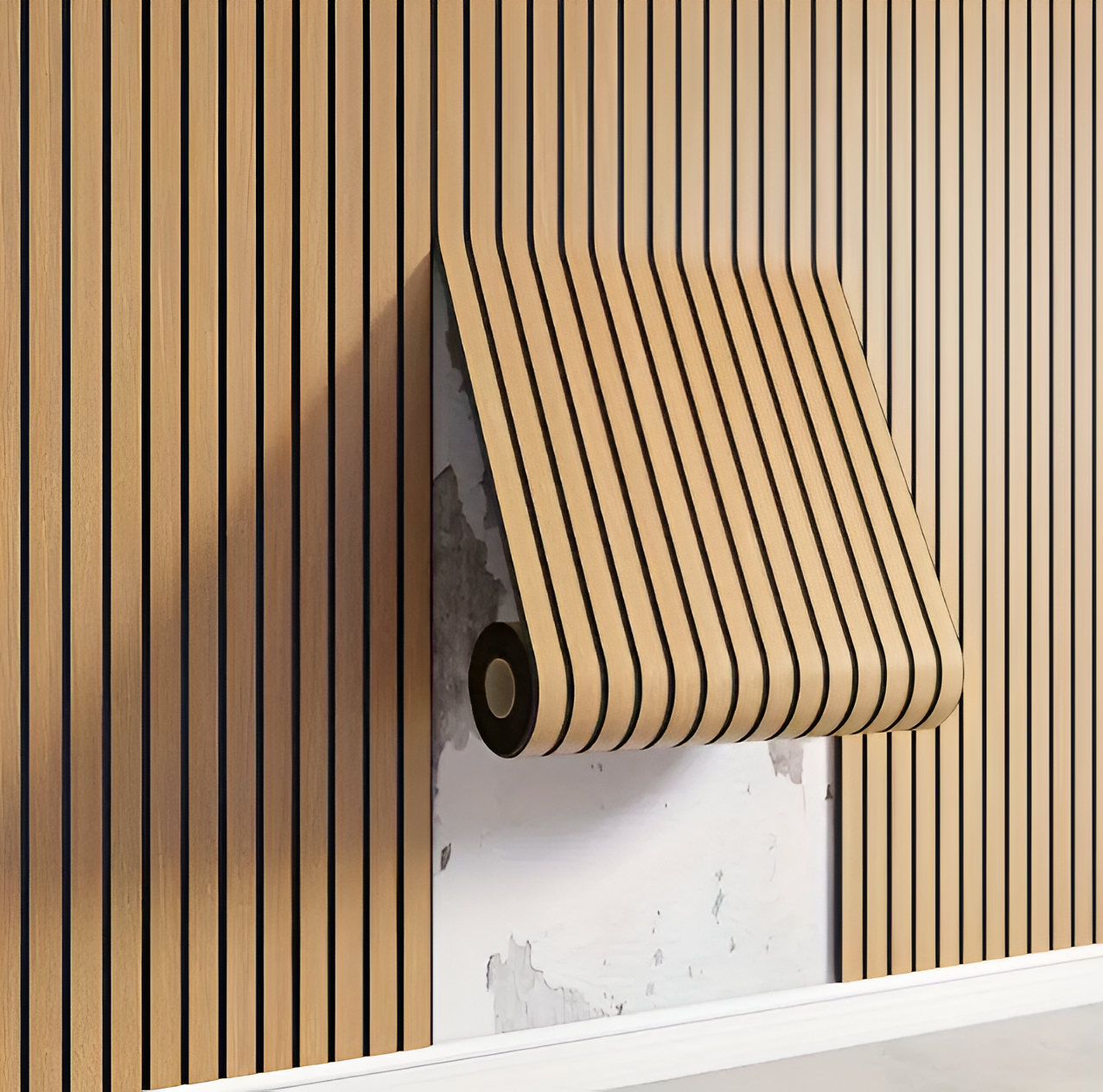 3D Akupanel Selbstklebend Holzoptik – Stilvolle Wände Einfach Gestalten 0