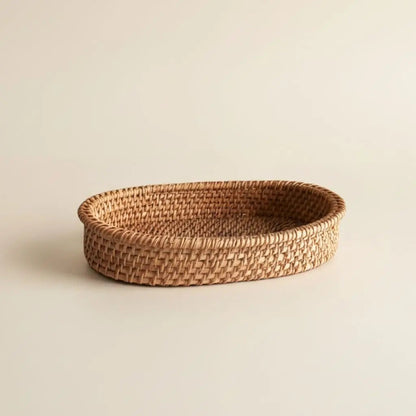 Akito Ovaler Handgeflochtener Rattankorb – Stilvolles Design Für Ihre Küche 0