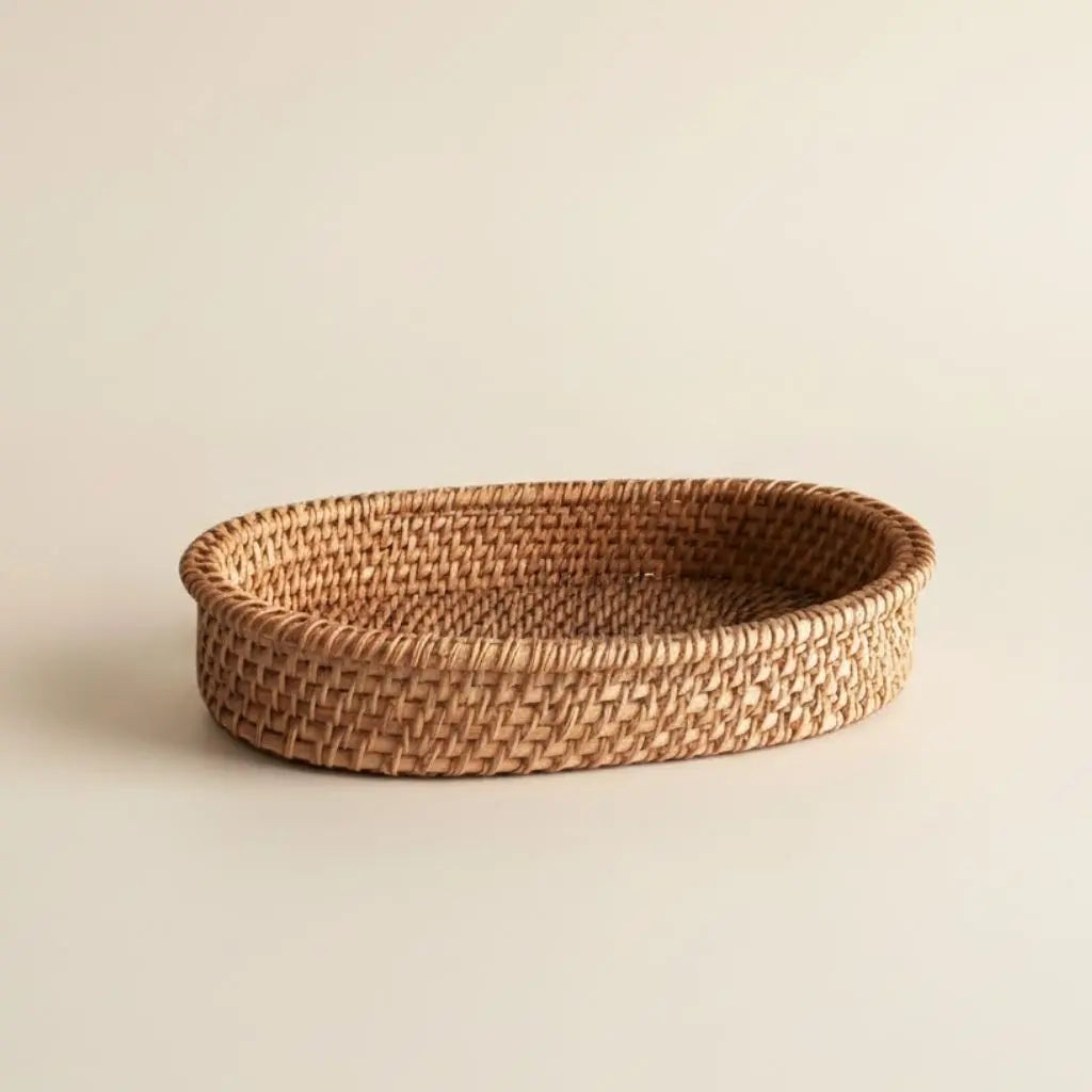 Akito Ovaler Handgeflochtener Rattankorb – Stilvolles Design Für Ihre Küche 6