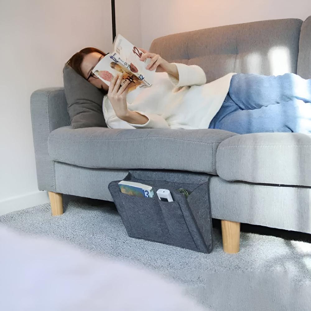 All-in-One Nachttisch-Organizer Grau – Ordnung Für Ihr Schlafzimmer 3