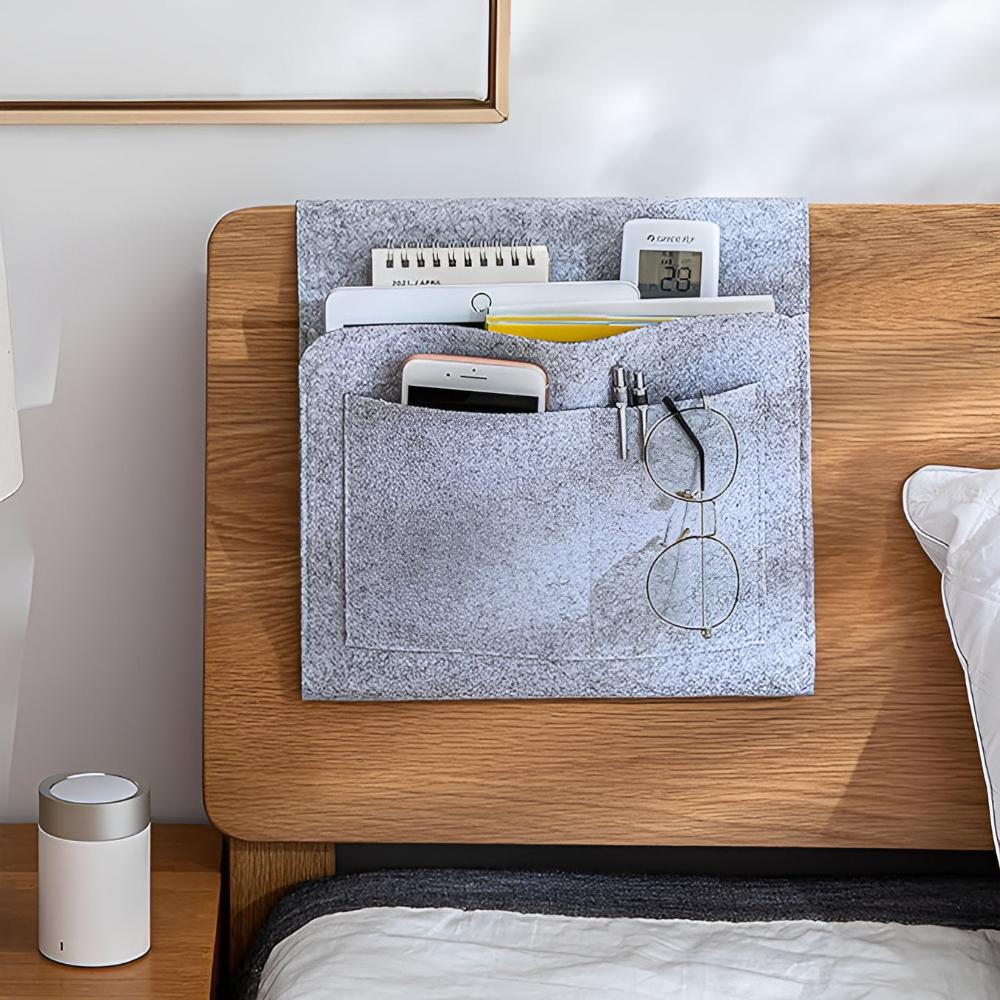 All-in-One Nachttisch-Organizer Grau – Ordnung Für Ihr Schlafzimmer 4
