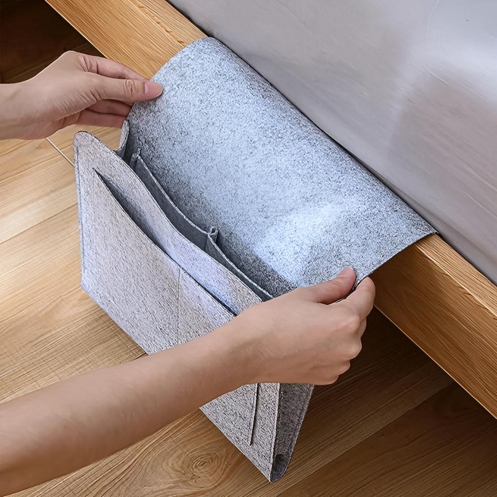 All-in-One Nachttisch-Organizer Grau – Ordnung Für Ihr Schlafzimmer 5