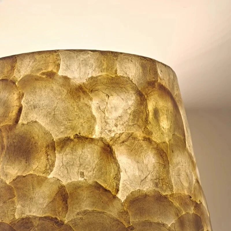 Amerikanische Natürliche Muschel Tischlampe – Maritime Eleganz für Ihr Zuhause 5