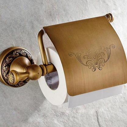 Antiker Geschnitzter Toilettenpapierhalter – Elegantes Vintage-Design Für Ihr Badezimmer 0