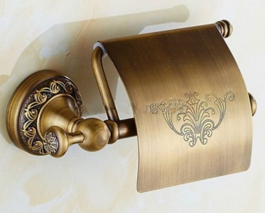 Antiker Geschnitzter Toilettenpapierhalter – Elegantes Vintage-Design Für Ihr Badezimmer 1