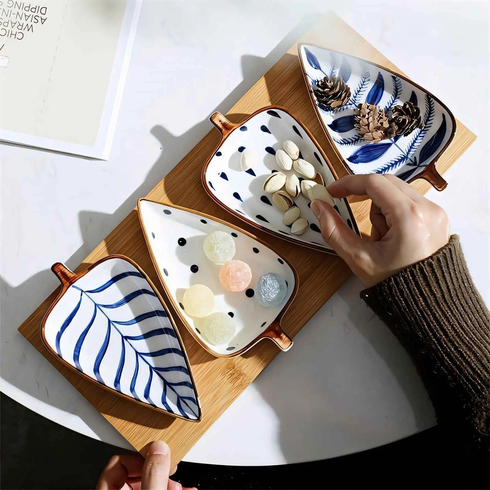 ArborLeaf Nordic Servierteller-Set – Elegante Teller für Stilvolle Anlässe 0