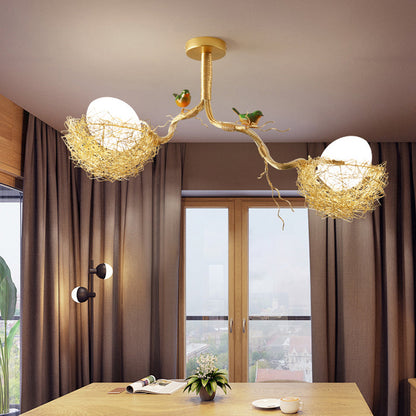 **Artistry Milchweißer Glaskugel-Kronleuchter** – Elegante Lichtakzente für Ihr Zuhause 6