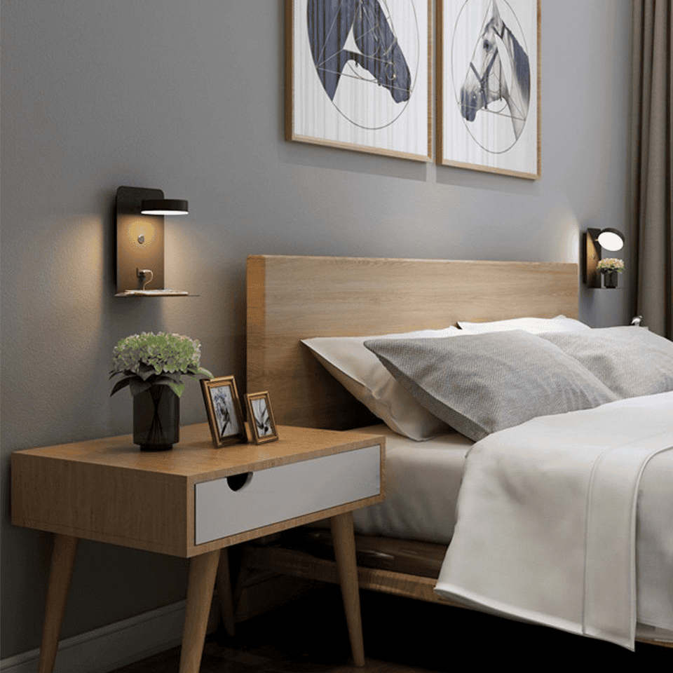 AuraLoom Nachttischlampe Minimalistisch – Sanfte Beleuchtung Für Entspannung 2
