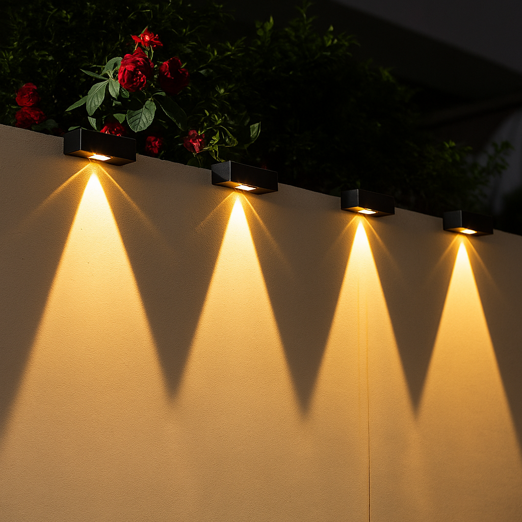 Aurion SNY – Elegante Solar-Wandleuchte Für Stimmungsvolle Abende 1