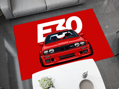 BMW E30 Autoteppich – Sportlicher Flair Für Motorsport-Enthusiasten 1