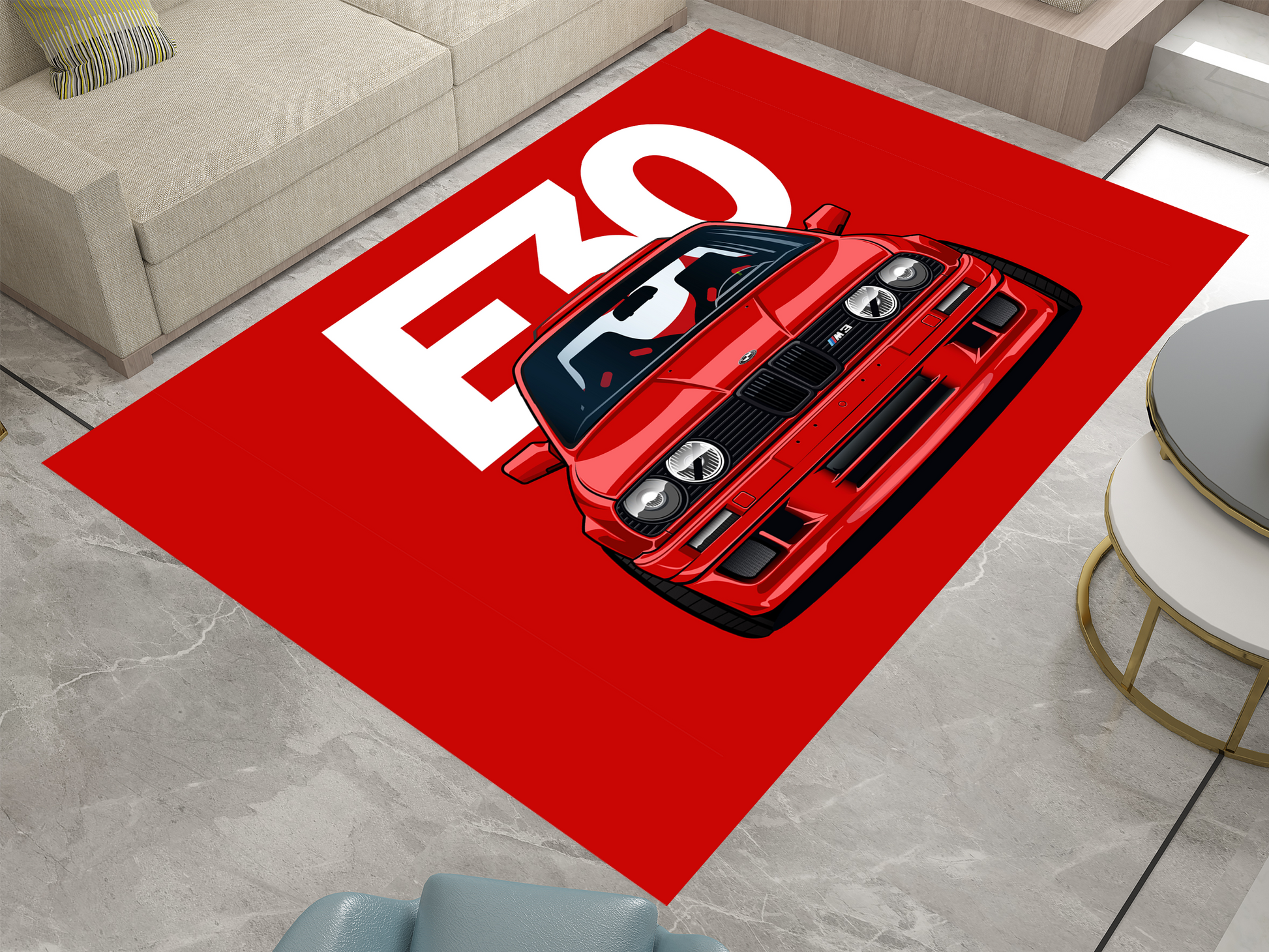 BMW E30 Autoteppich – Sportlicher Flair Für Motorsport-Enthusiasten 2