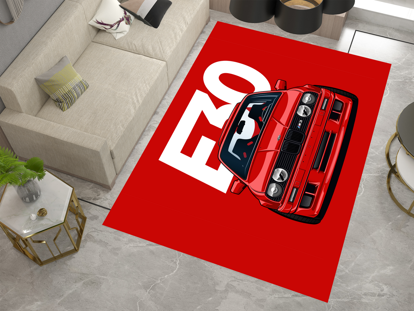 BMW E30 Autoteppich – Sportlicher Flair Für Motorsport-Enthusiasten 5