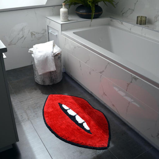 Badematte Lippenform – Auffälliger Farbtupfer für Ihr Badezimmer 2