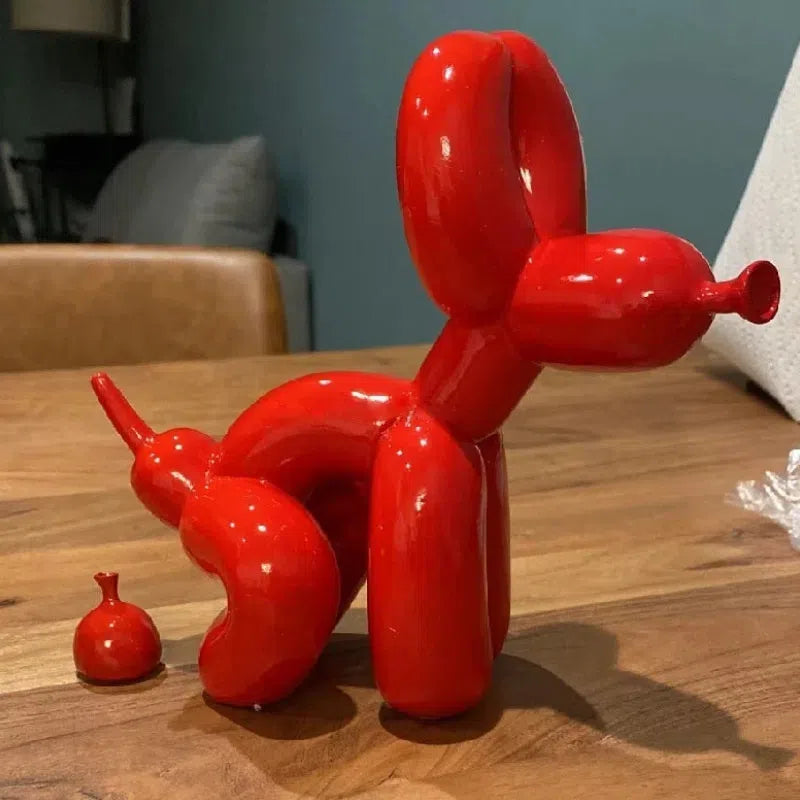 Ballon-Hundefigur Auf Einem Spaziergang – Charmante Elegante Dekoration 1