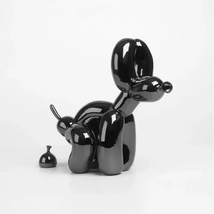 Ballon-Hundefigur Auf Einem Spaziergang – Charmante Elegante Dekoration 2