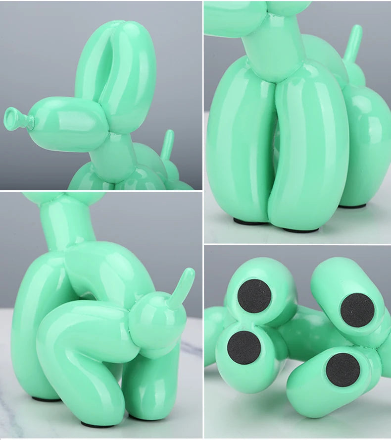 Ballon-Hundefigur Auf Einem Spaziergang – Charmante Elegante Dekoration 4