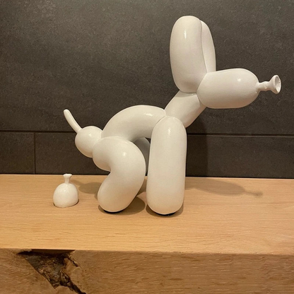 Ballon-Hundefigur Auf Einem Spaziergang – Charmante Elegante Dekoration 5