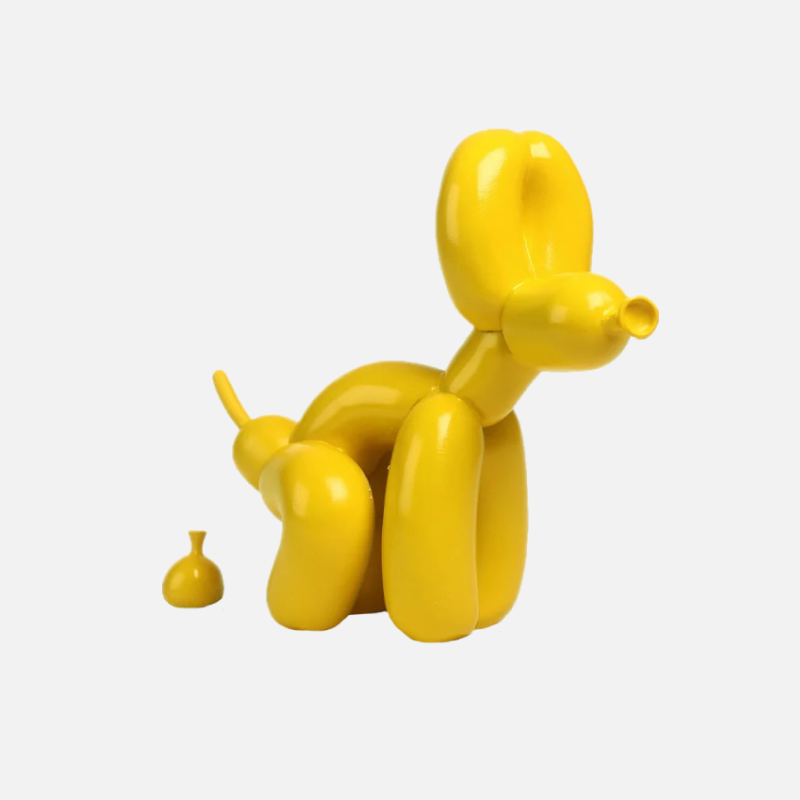 Ballon-Hundefigur Auf Einem Spaziergang – Charmante Elegante Dekoration 6