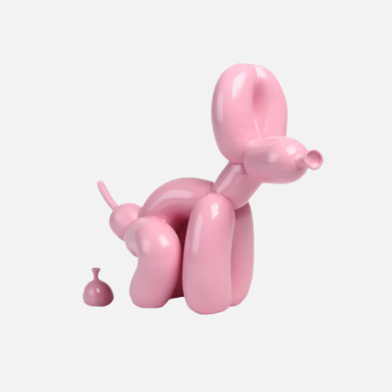 Ballon-Hundefigur Auf Einem Spaziergang – Charmante Elegante Dekoration 7