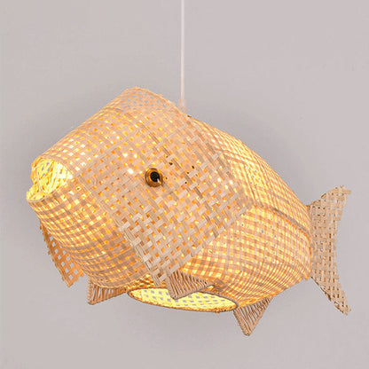 BambooFish Hängelampe Asiatischer Stil – Einladende Atmosphäre für Ihr Esszimmer 4