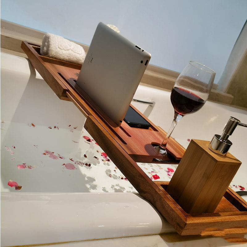 Bambus Badewannentablett – Entspannende Wellness-Oase Für Ihr Badezimmer 1