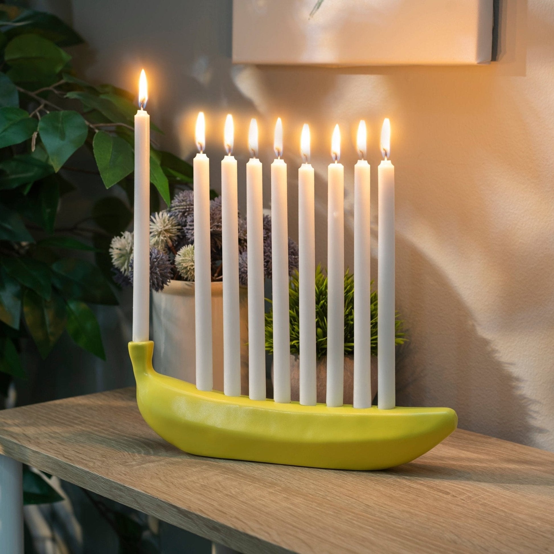 Banorah Keramik Menorah – Fröhliche Chanukka Dekoration 0
