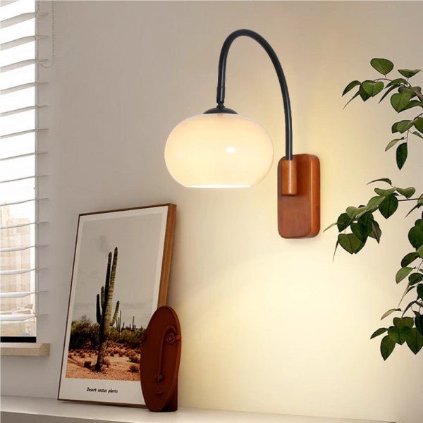 Bauhaus Kaki Rotierende Glaswandlampe – Stilvolle Beleuchtung für Jedes Zuhause 1