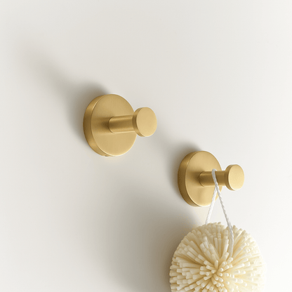 Bayside Luxe Handtuchhaken Satin-Messing – Elegantes Design Für Stilvolle Badezimmer 0