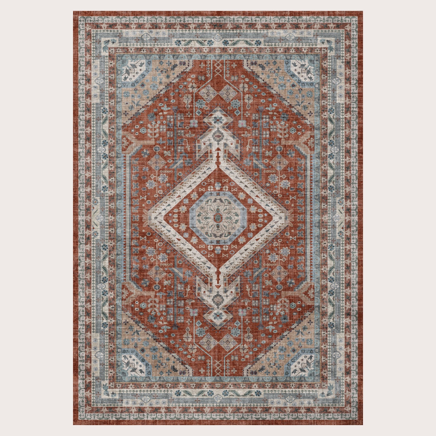 Bazaar Mikrofaserteppich Rost – Stilvolles Design für Ihr Zuhause 1