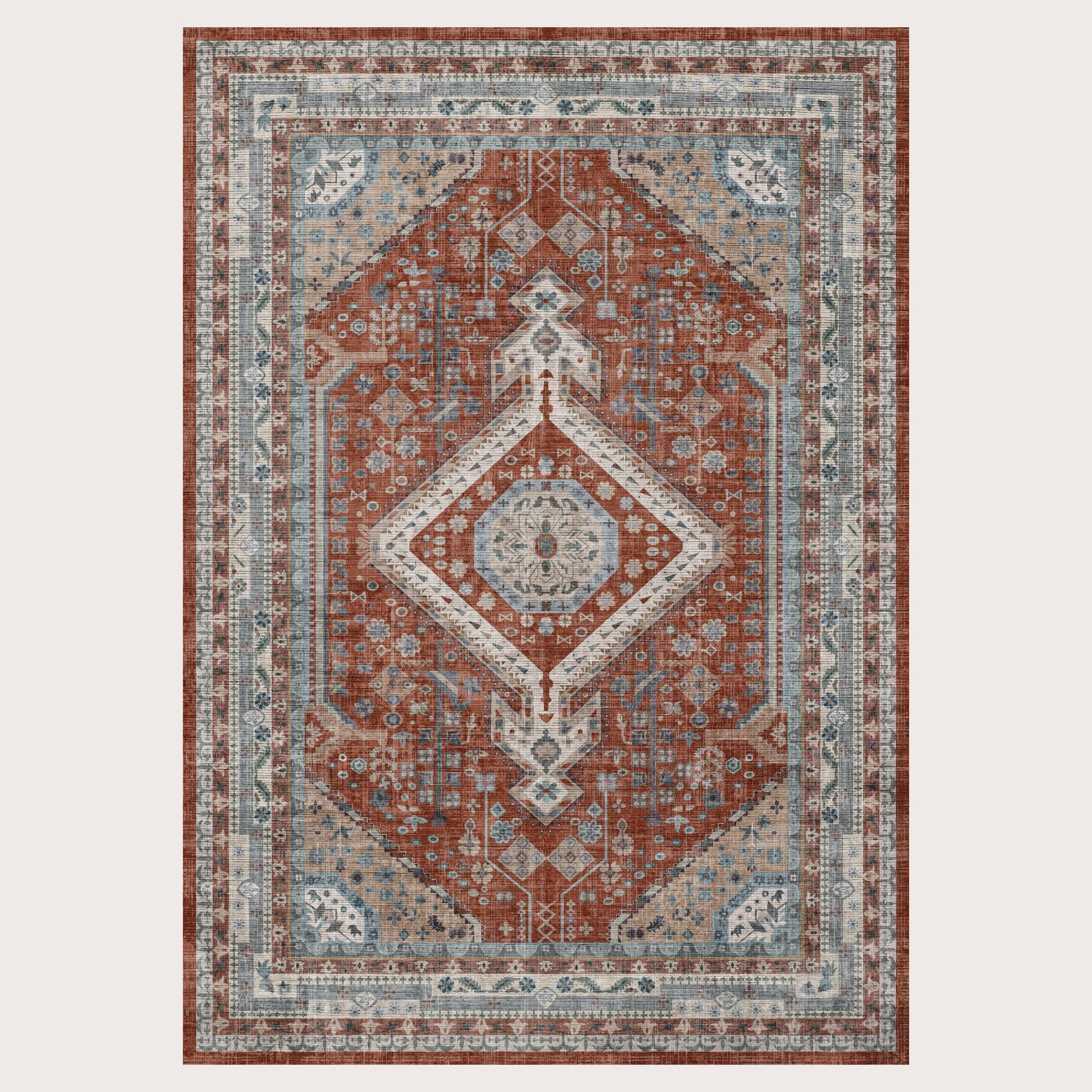 Bazaar Mikrofaserteppich Rost – Stilvolles Design für Ihr Zuhause 1