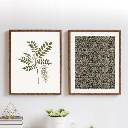 Bedrucktes Grünes Vintage-Wandkunst-Set – Einzigartige Akzente Für Ihr Zuhause 0