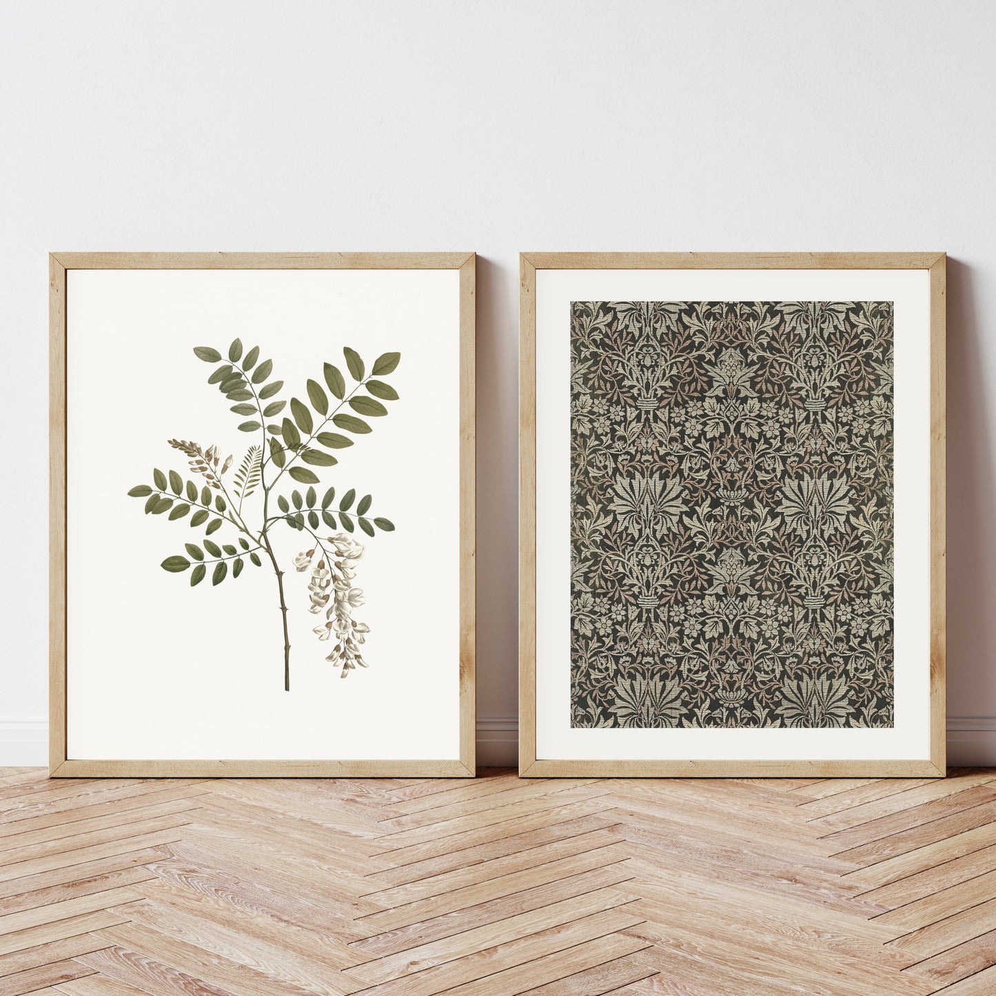 Bedrucktes Grünes Vintage-Wandkunst-Set – Einzigartige Akzente Für Ihr Zuhause 1