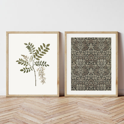Bedrucktes Grünes Vintage-Wandkunst-Set – Einzigartige Akzente Für Ihr Zuhause 1