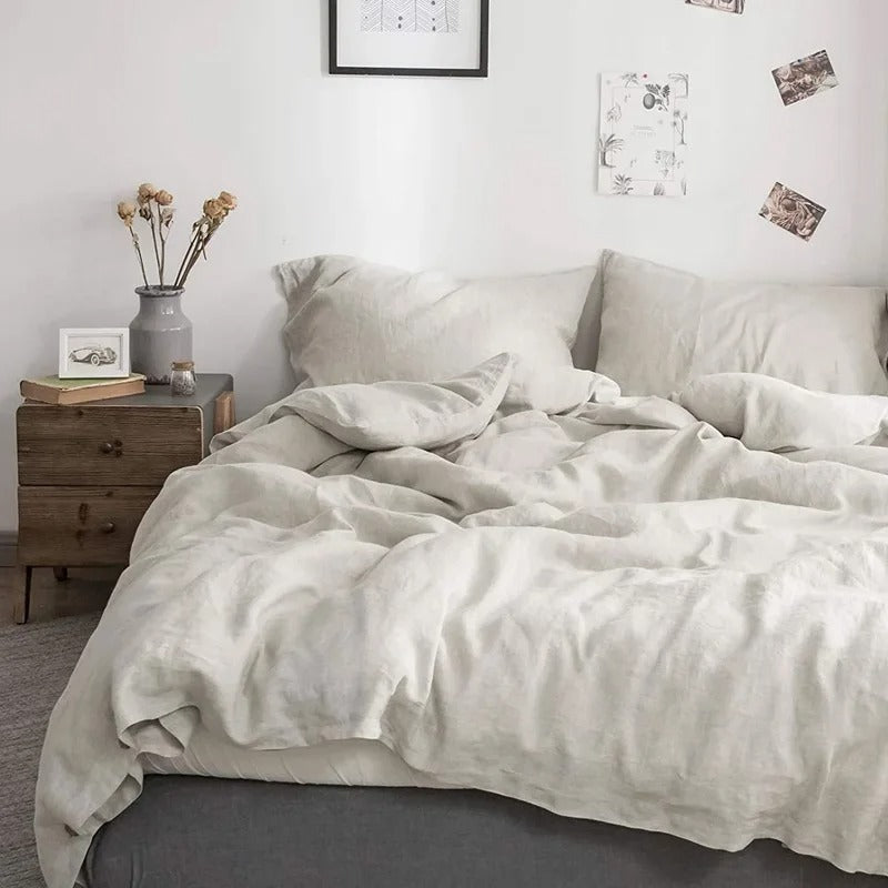 Bettwäsche Set Aus 100 % Leinen – Luxuriöser Schlafkomfort Für Jedes Schlafzimmer 0
