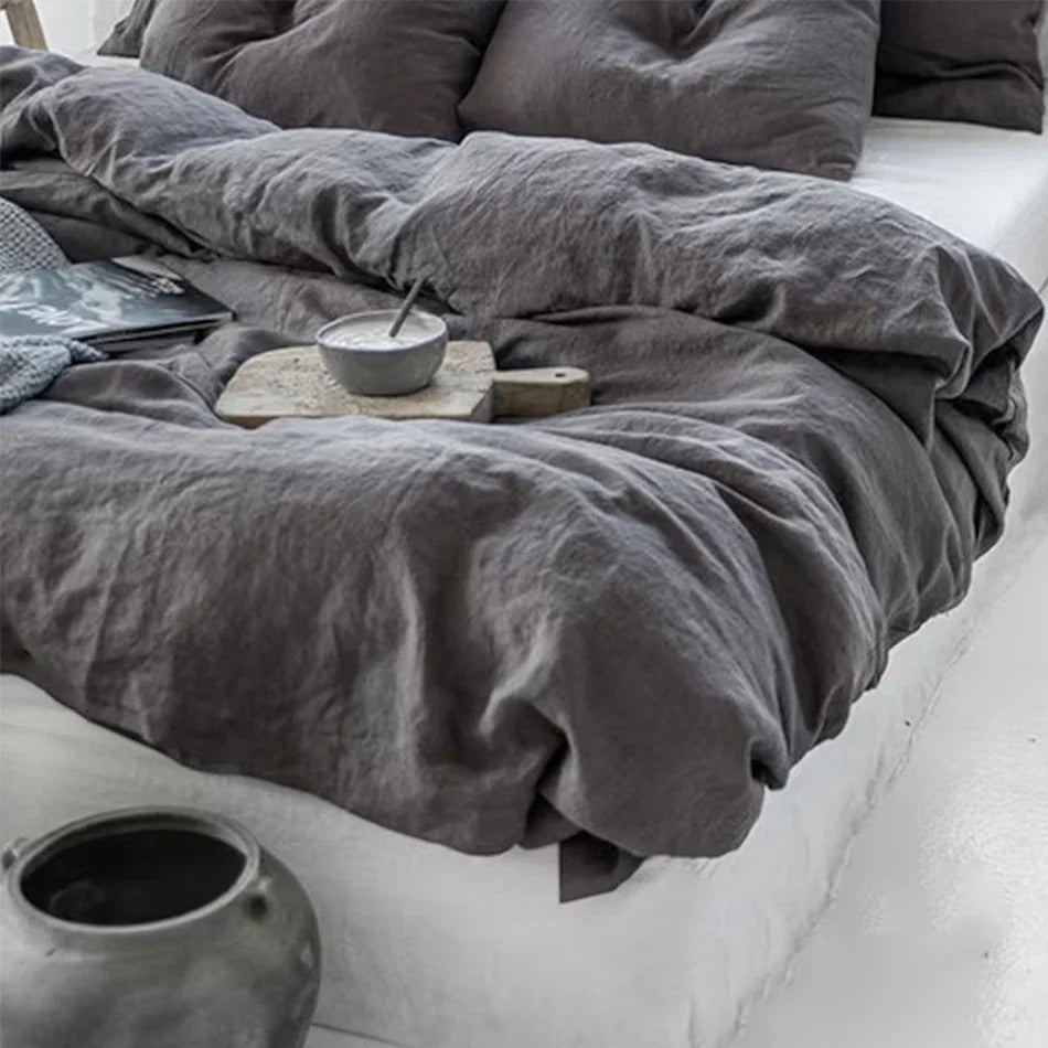 Bettwäsche Set Aus 100 % Leinen – Luxuriöser Schlafkomfort Für Jedes Schlafzimmer 5