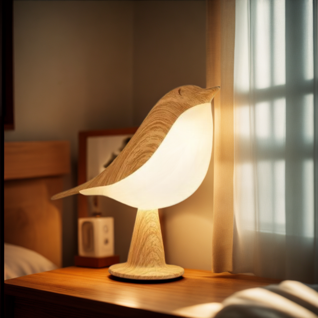 **BirdZen Nachttischlampe – Elegante Lichtquelle für Entspannung** 0