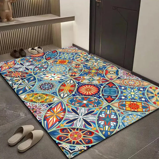 Böhmische Geometrische Fußmatte – Stilvolles Design für Einladende Eingänge 1