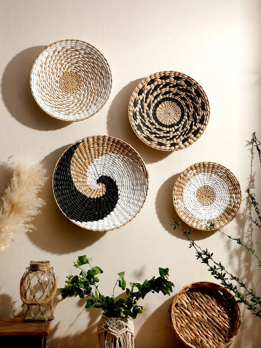 Boho Horizon Seegras Wandkunst – Natürliche Eleganz Für Ihr Zuhause 1
