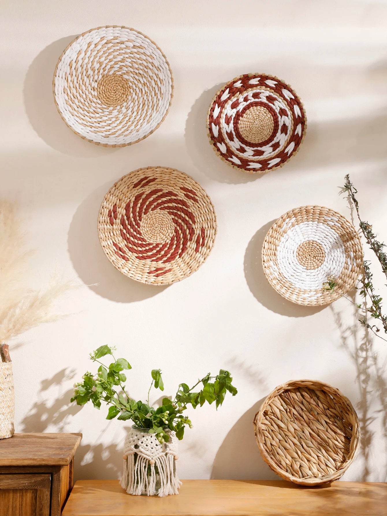 Boho Horizon Seegras Wandkunst – Natürliche Eleganz Für Ihr Zuhause 2