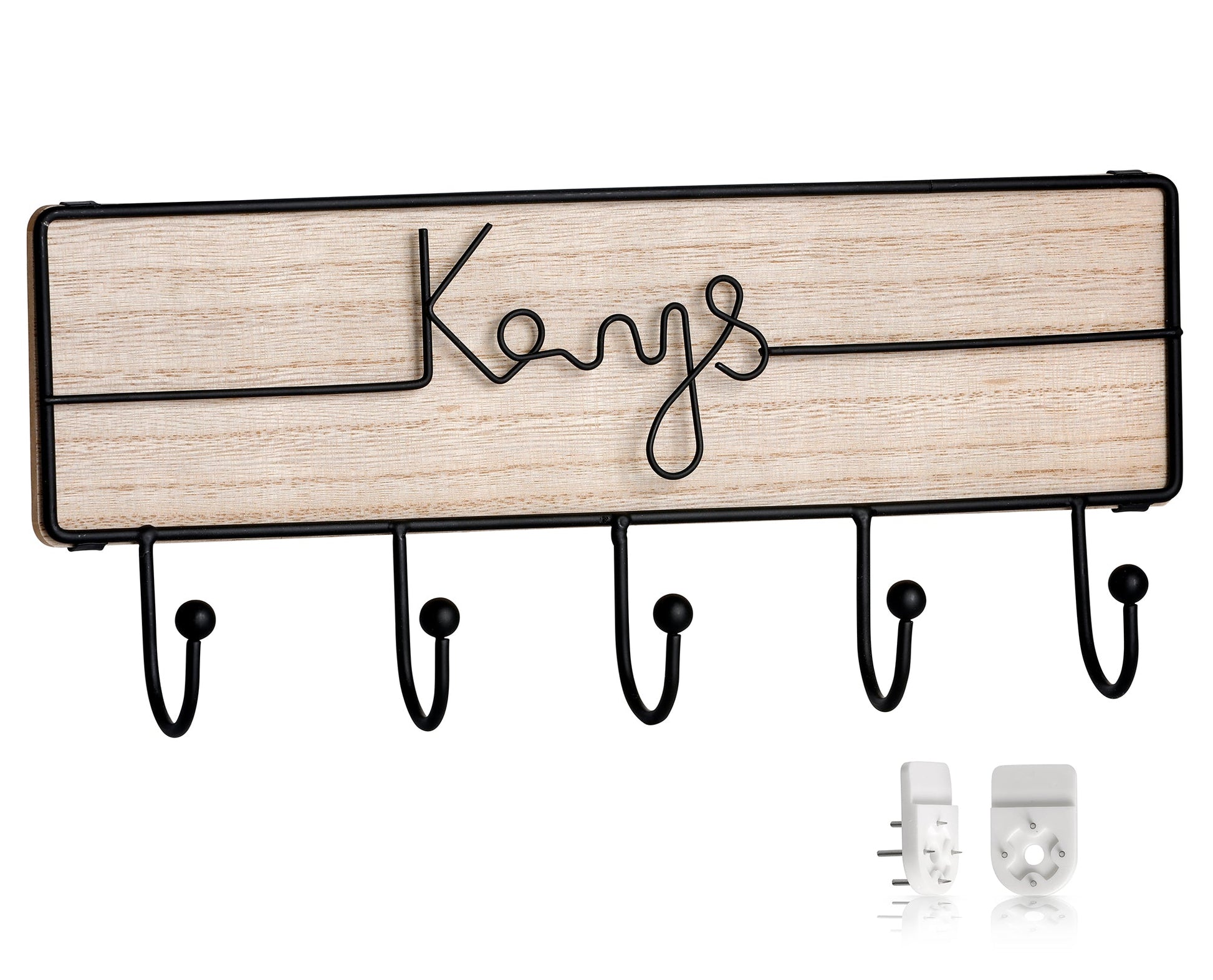 Boho Schlüsselhakenhalter Holz Metall – Stilvolle Ordnung für Ihr Zuhause 5