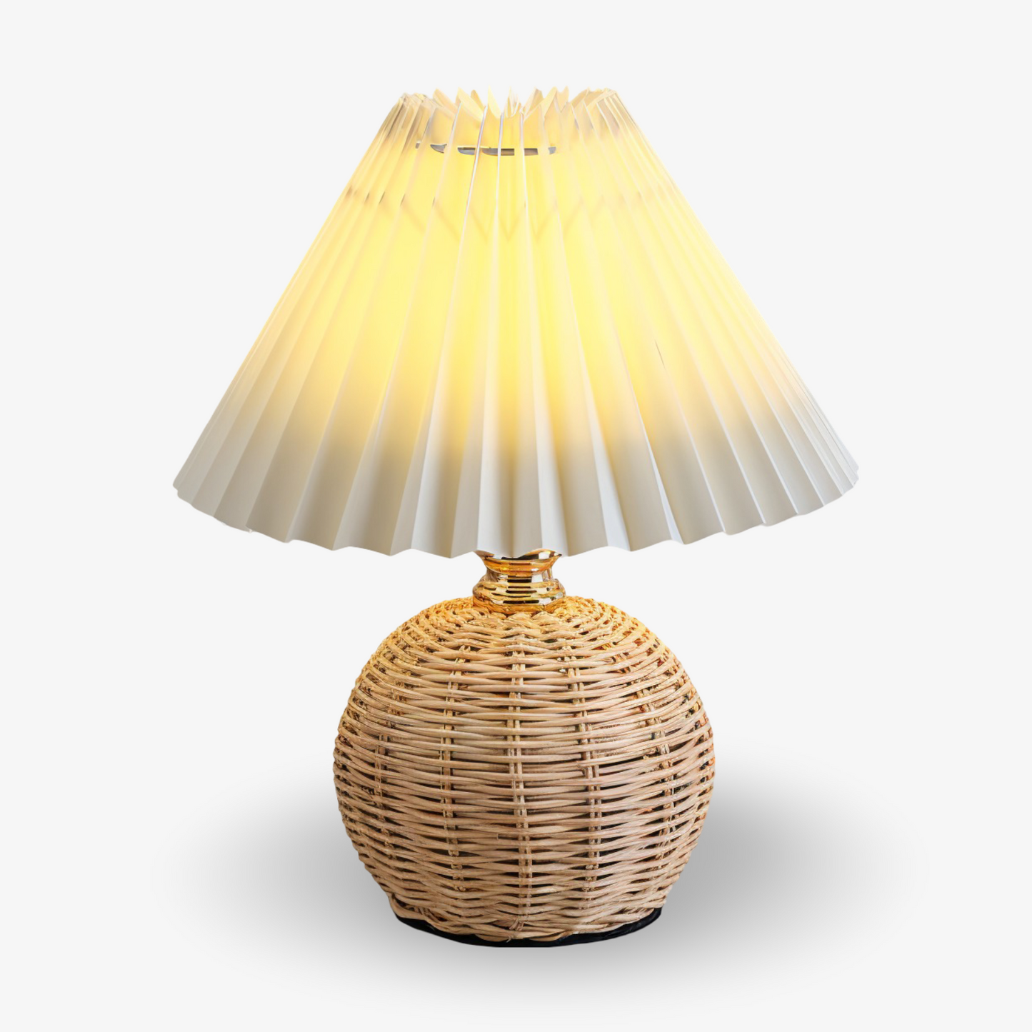 Brolly Plissierte Tischlampe Rattan – Gemütliche Beleuchtung Für Ihr Zuhause 10