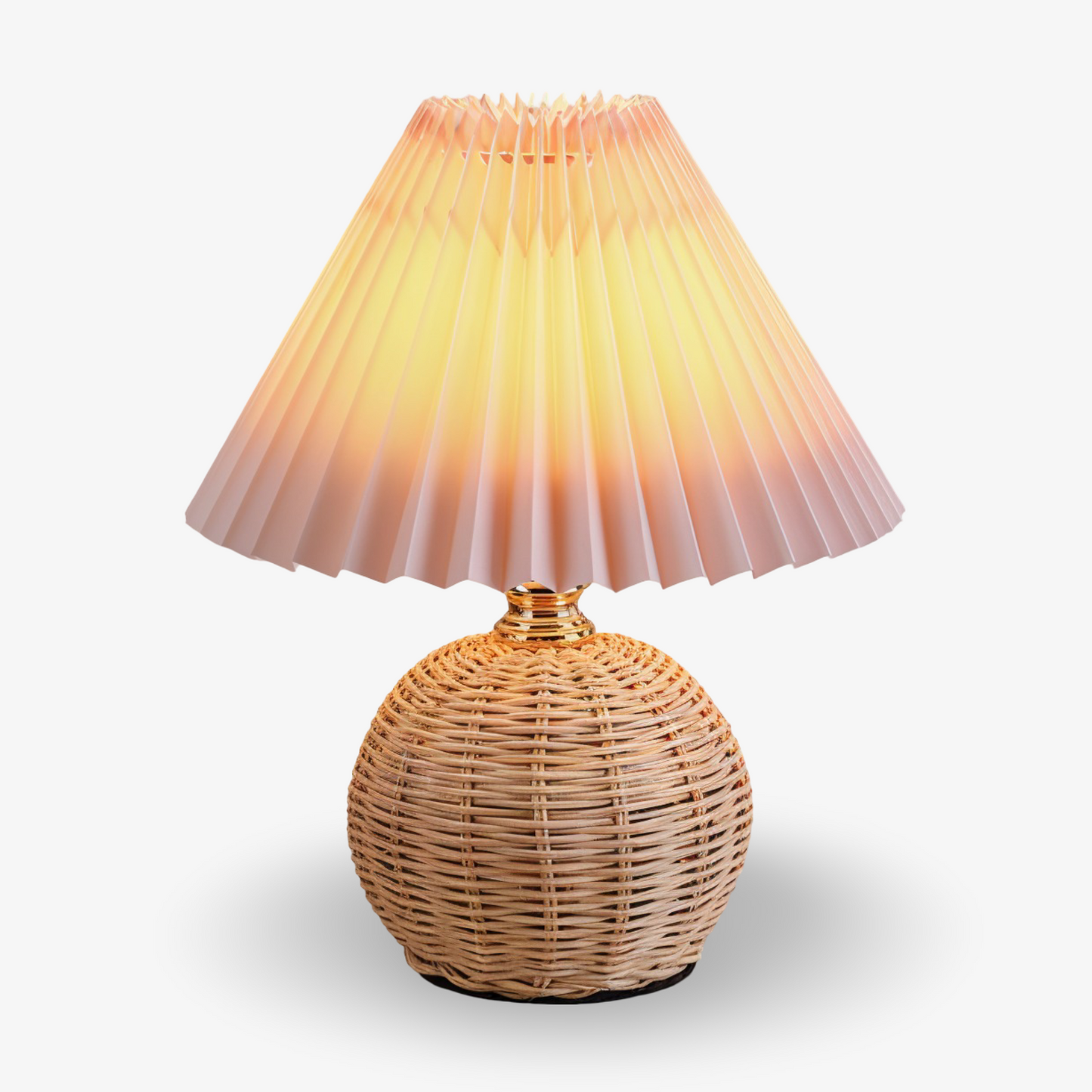 Brolly Plissierte Tischlampe Rattan – Gemütliche Beleuchtung Für Ihr Zuhause 12