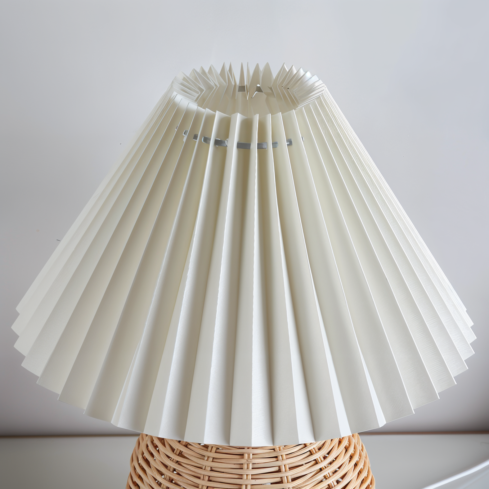 Brolly Plissierte Tischlampe Rattan – Gemütliche Beleuchtung Für Ihr Zuhause 4