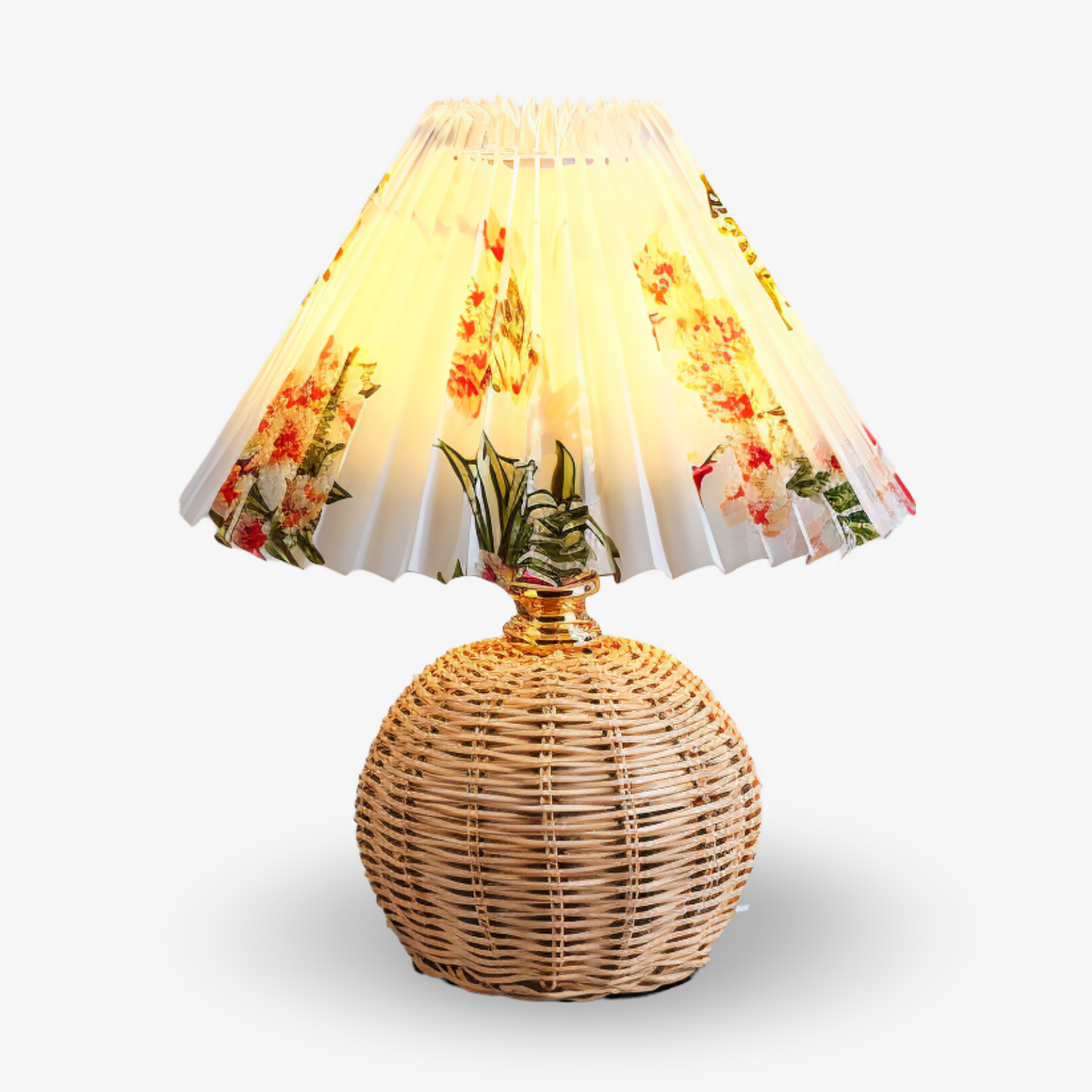 Brolly Plissierte Tischlampe Rattan – Gemütliche Beleuchtung Für Ihr Zuhause 9