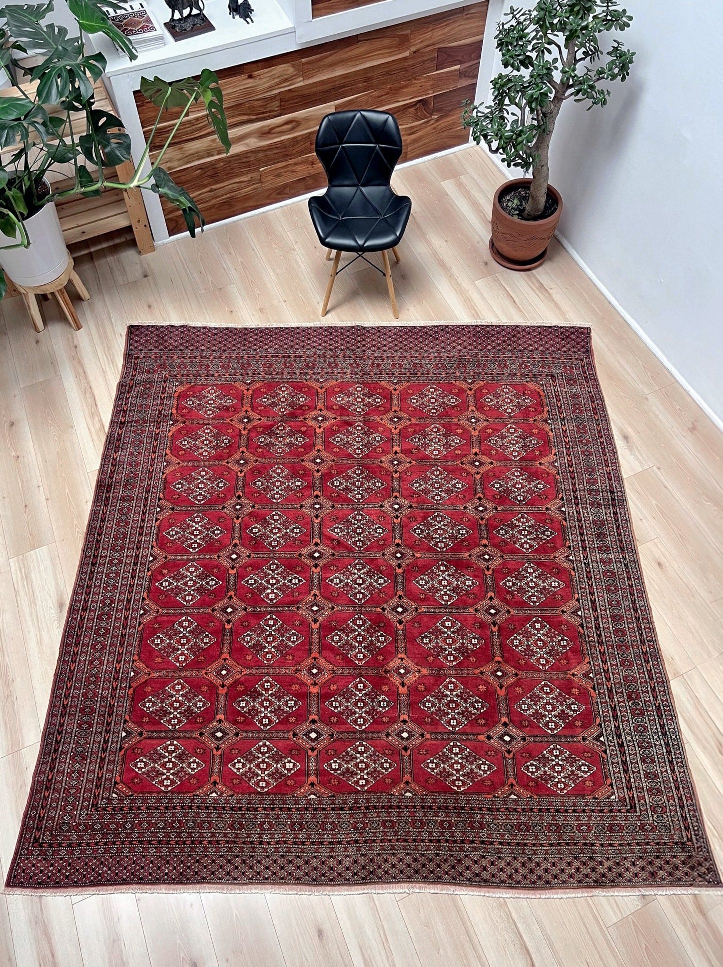 Buchara Vintage Teppich 230x236 cm – Handgefertigter Wollteppich Für Warme Räume 2