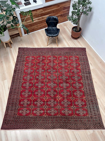 Buchara Vintage Teppich 230x236 cm – Handgefertigter Wollteppich Für Warme Räume 2