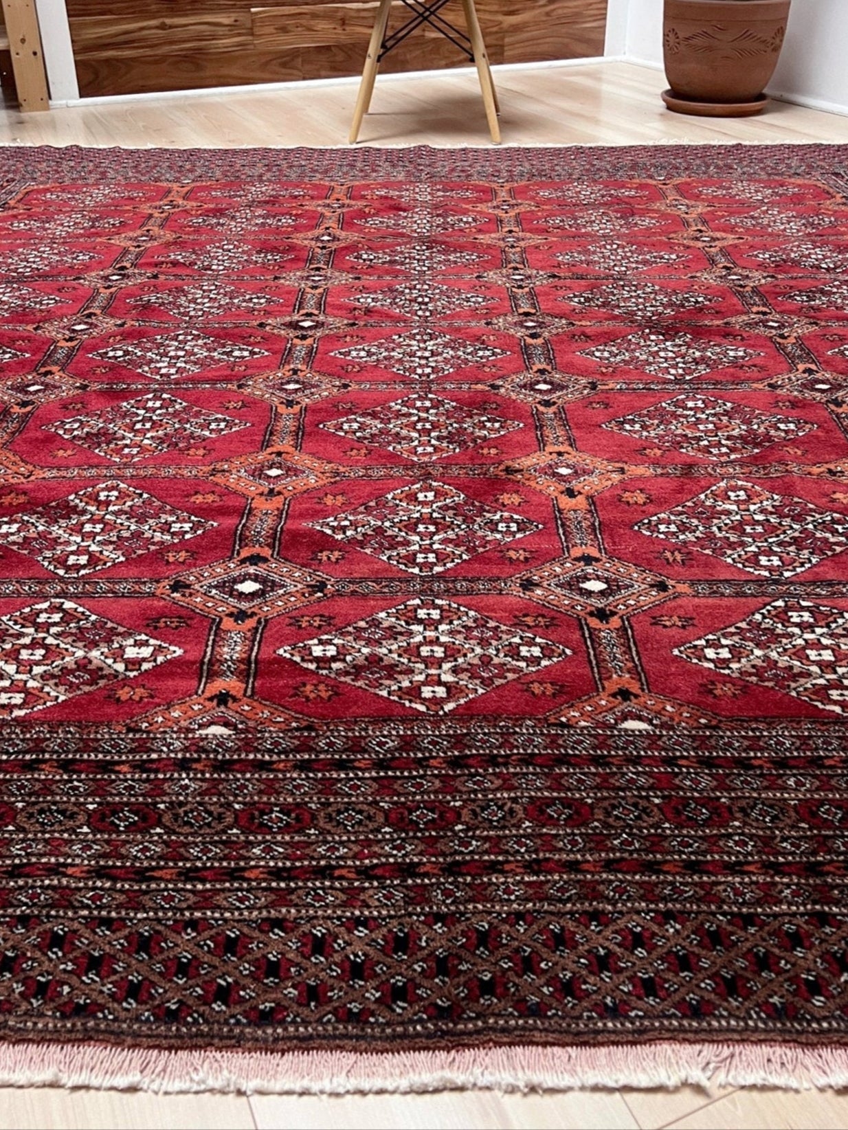 Buchara Vintage Teppich 230x236 cm – Handgefertigter Wollteppich Für Warme Räume 3
