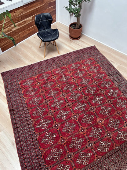 Buchara Vintage Teppich 230x236 cm – Handgefertigter Wollteppich Für Warme Räume 4
