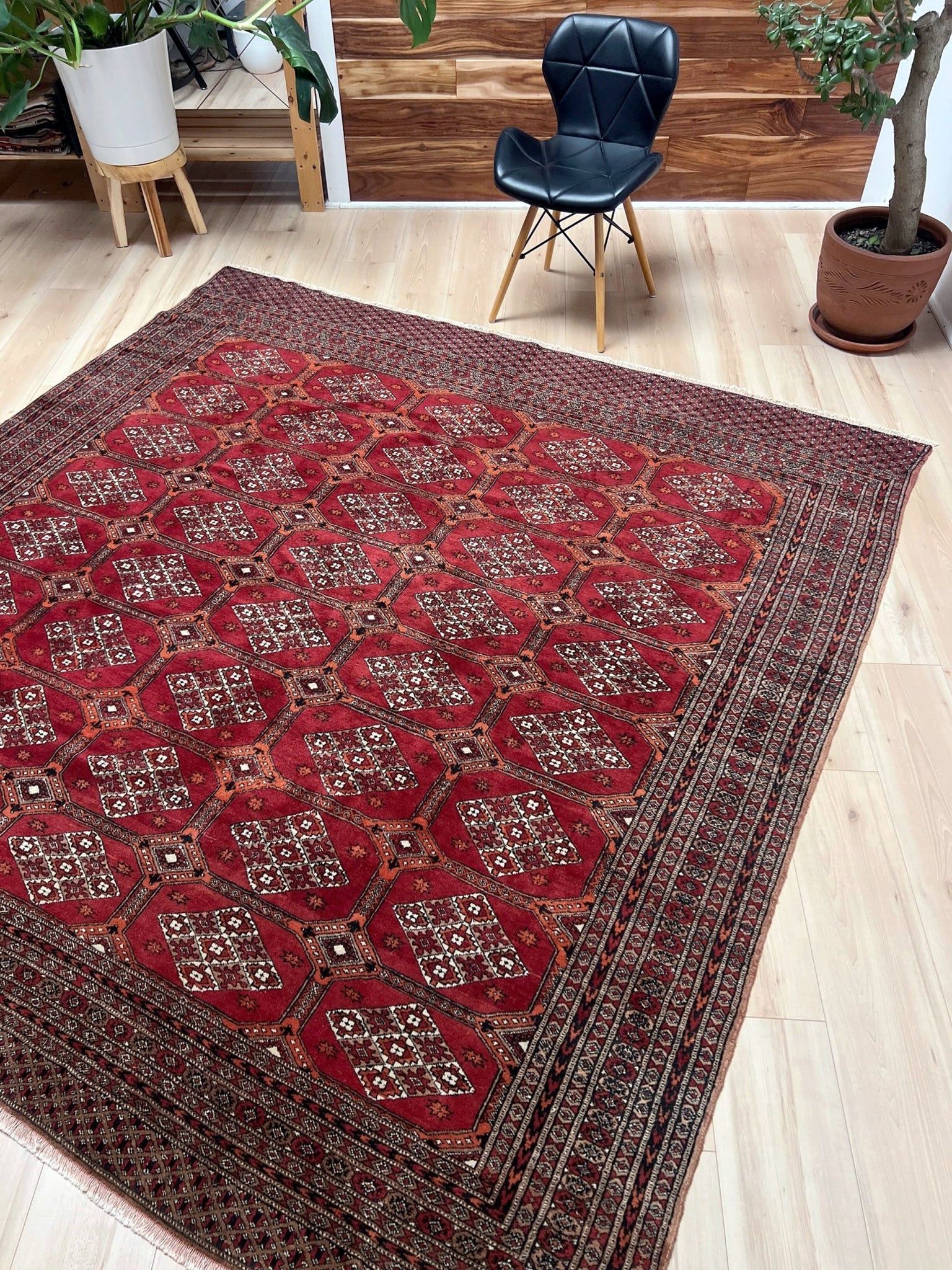 Buchara Vintage Teppich 230x236 cm – Handgefertigter Wollteppich Für Warme Räume 6