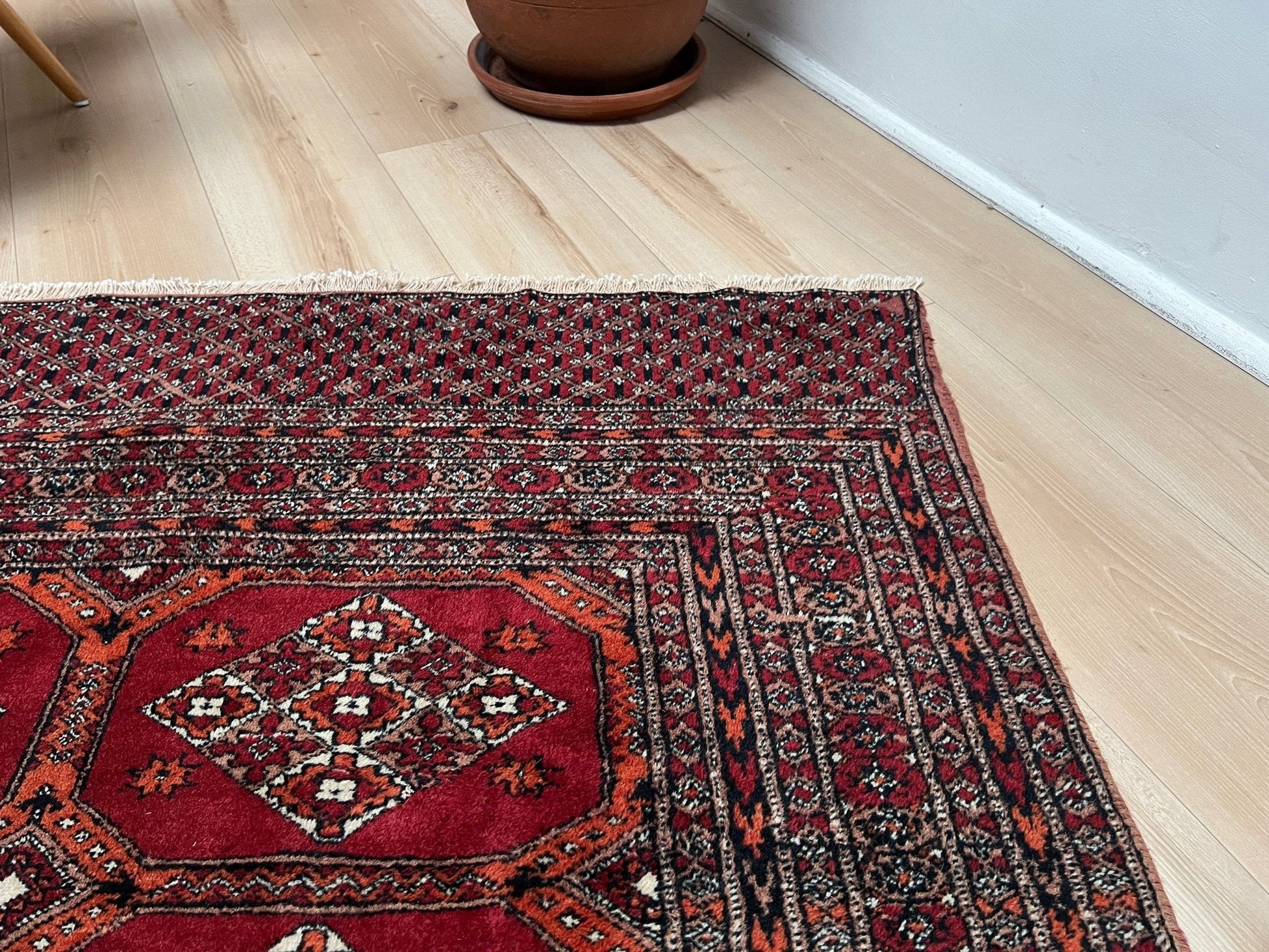 Buchara Vintage Teppich 230x236 cm – Handgefertigter Wollteppich Für Warme Räume 7